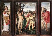 Hans Baldung Grien St Sebastian Altarpiece oil on canvas